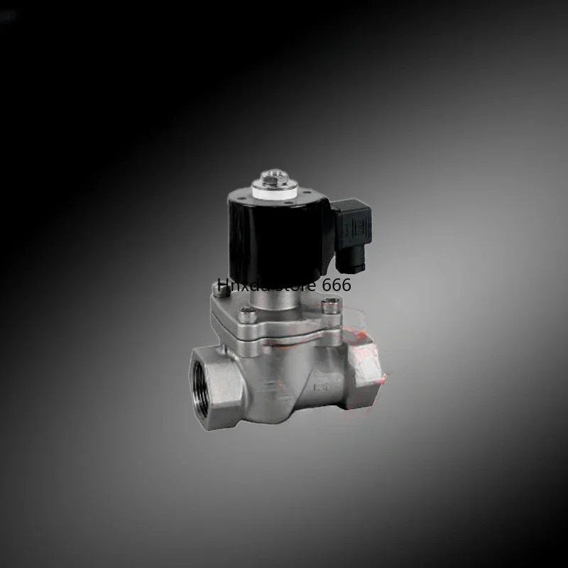 Normally closed stainless steel thread buckle steam valve pilot-operated high temperature  electromagnetic 220v24 piston