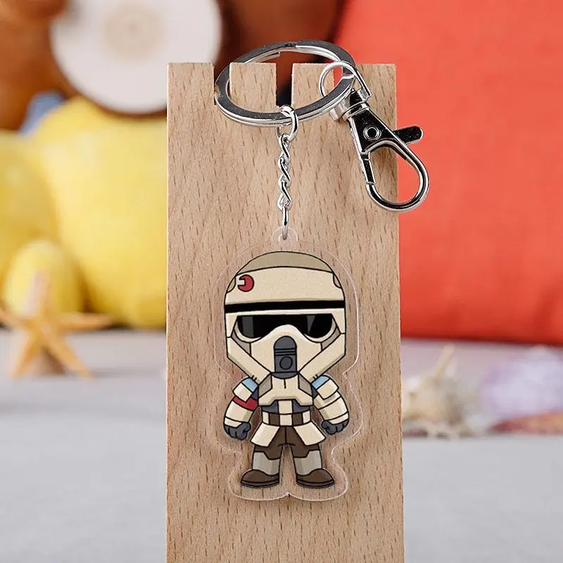 Star Wars Toy Accessories Keychain Pendant Luke Skywalker R2-D2 Master Yoda Bag Pendant Decoration Holiday Gift