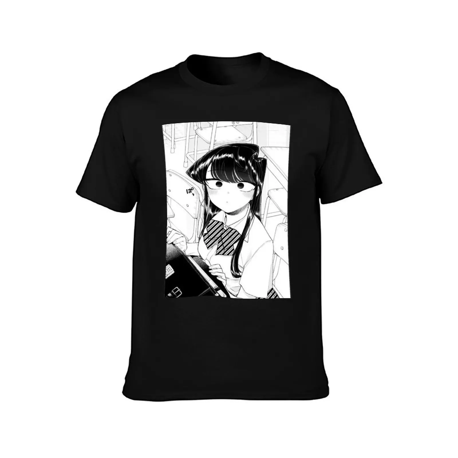 Komi Can't Communicate T-Shirt Work Utility Short Sleeve Shirt T-Shirt