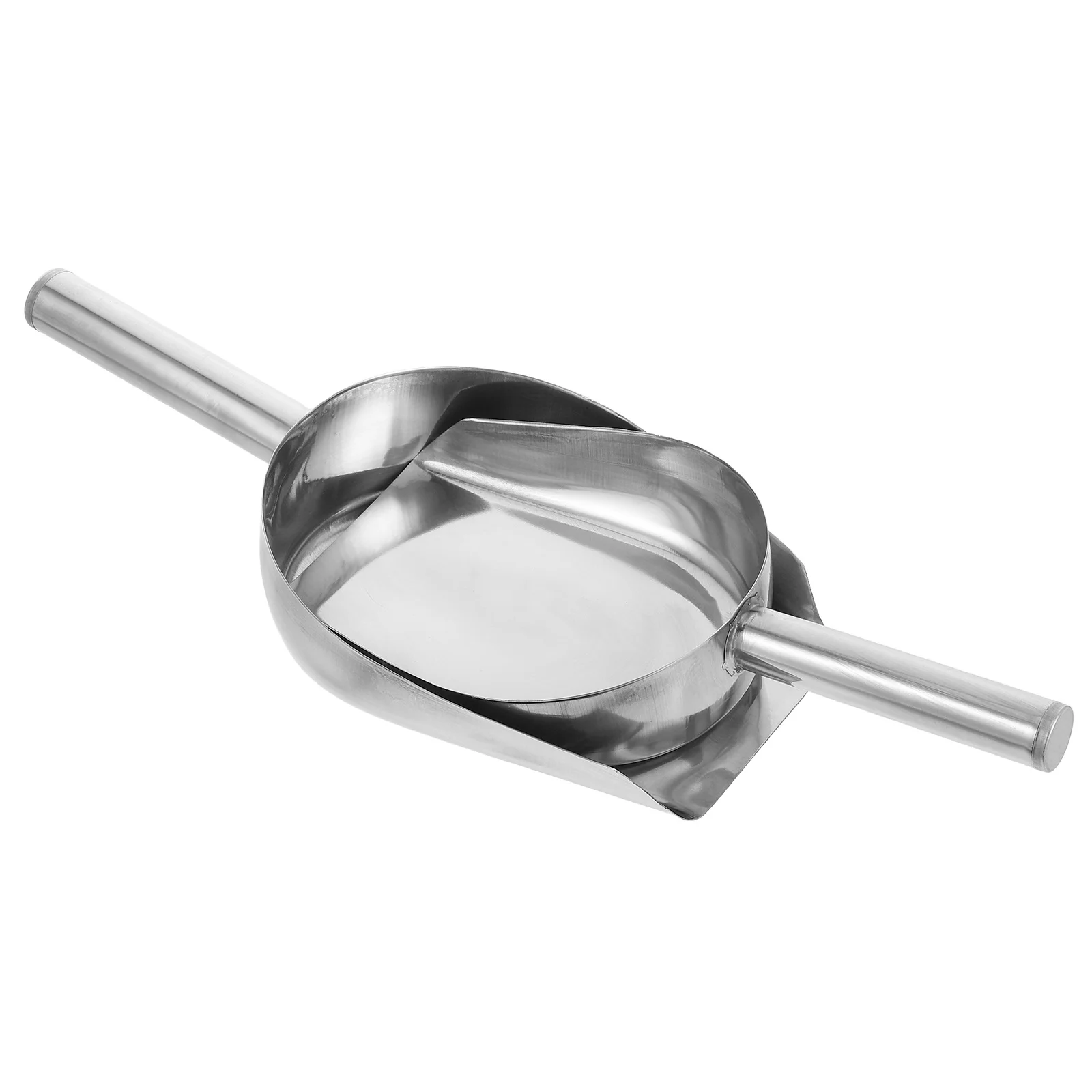 

2Pcs Multi-Functional Stainless Steel Shovel for Kitchen Home Use Ice Cube Candy Flour Nut Scoop Smooth Hand Safe