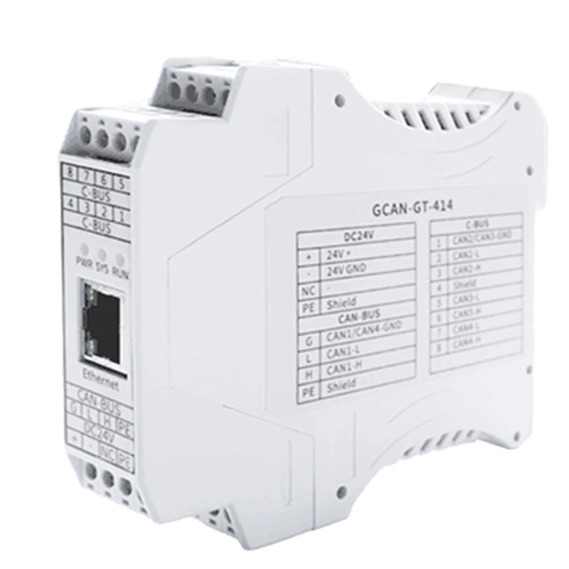 GCAN multi-channel CAN to Ethernet intelligent gateway converter programmable protocol free conversion CANopen/ GCAN-GT-41