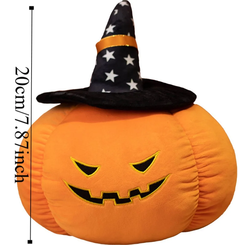 Indossare cappello zucca bambola demone cotone PP farcito peluche di Halloween morbido divertente zucca di Halloween cuscino di tiro decorazione della casa