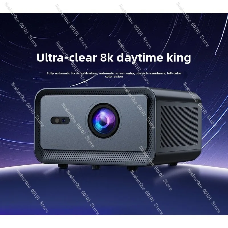 Portable Smart HD Projector 1080P Home Cinema 4K Support Auto Focus Keystone Correction Obstacle Avoidance Mini Projector