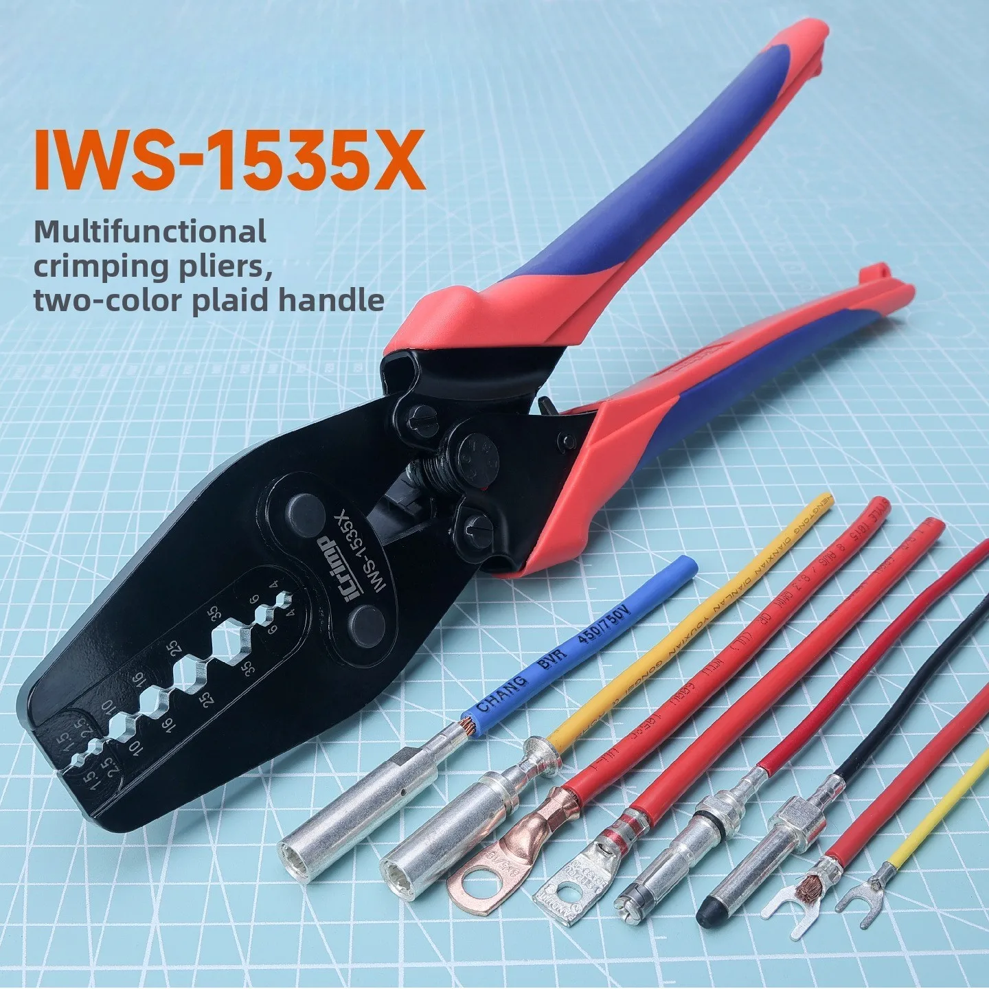 

2026 Hexagonal Crimping Pliers for C45 OT Bare Copper Lug New Energy EV Charging Gun Terminal Cold Press Tool