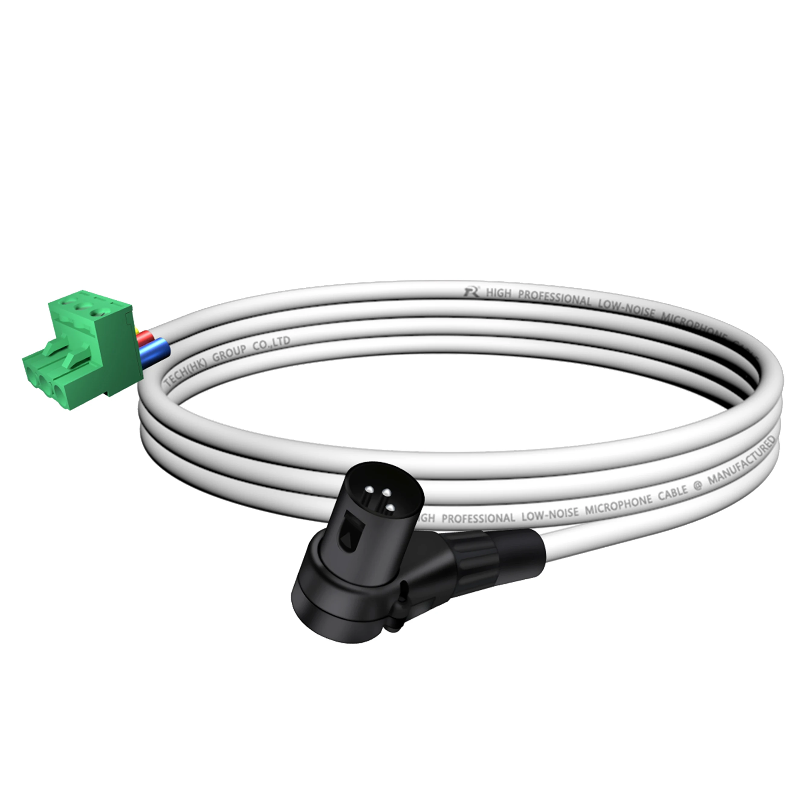Rechtwinkliges XLR 3-Pin Stecker/Buchse auf grünes 3-Pin PCB Schraubklemmenadapterkabel, 3-adriges XLR-Mikrofonkabel für Lautsprecher – Detail 19