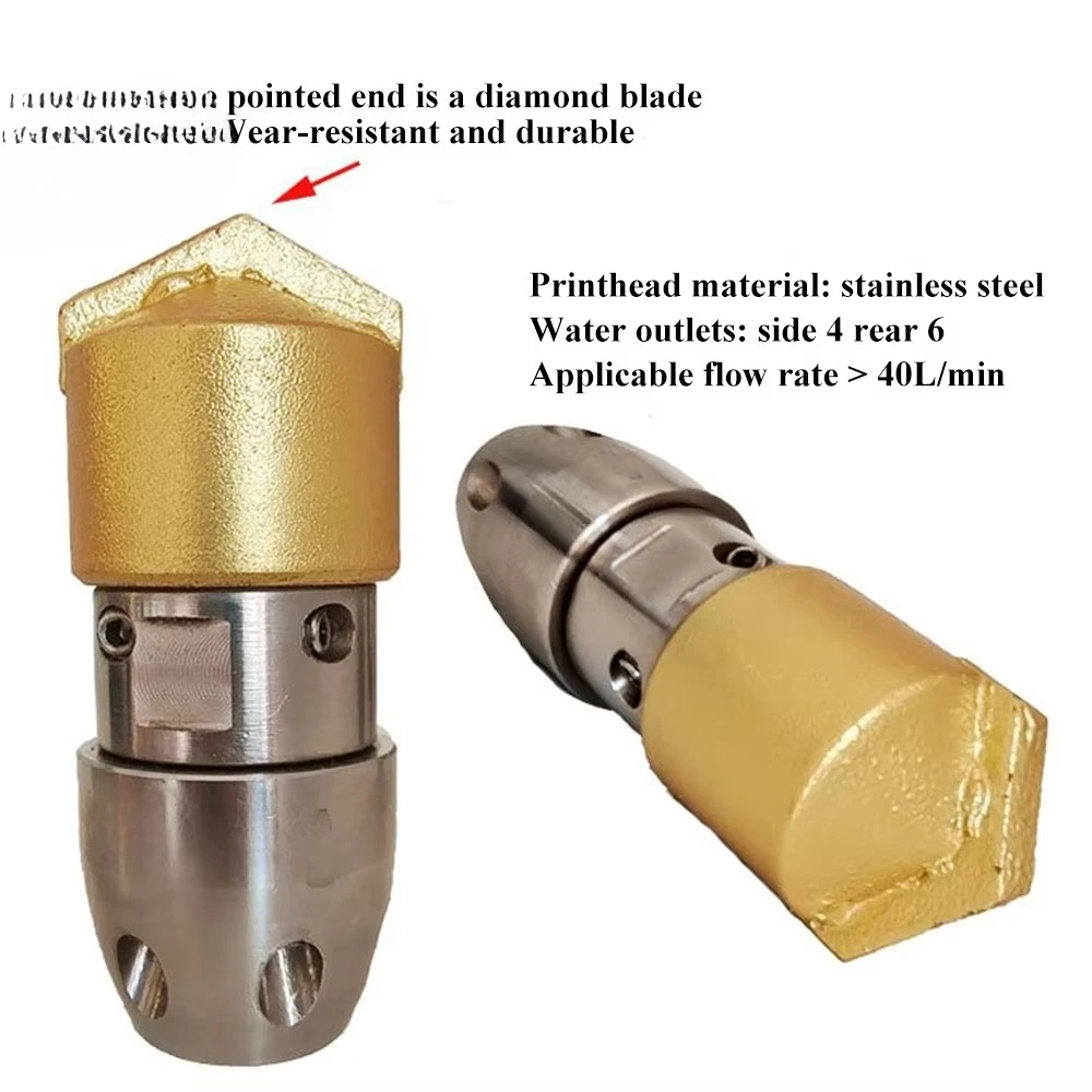 Picture 7: Nozzle, Automatic Rotating Pipeline Cleaning NozzleHigh Pressure Drain Sewer Cleaning