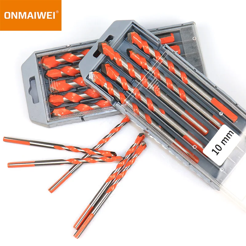 Multifunctional Triangle Drill Bit Diamond Drill Set Ceramic Tile Concrete Brick Wood Glass Punching Hole Saw Metal Drill