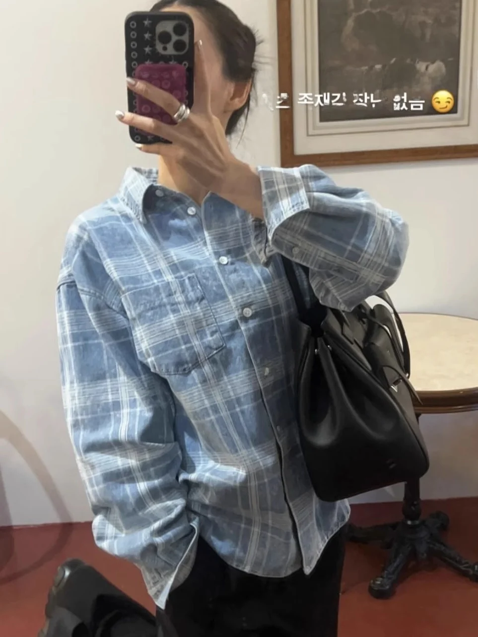 

Уникальные свободные повседневные джинсовые синие клетчатые женские джинсы премиум-класса SEI с водной талией, прямые длинные рубашки...