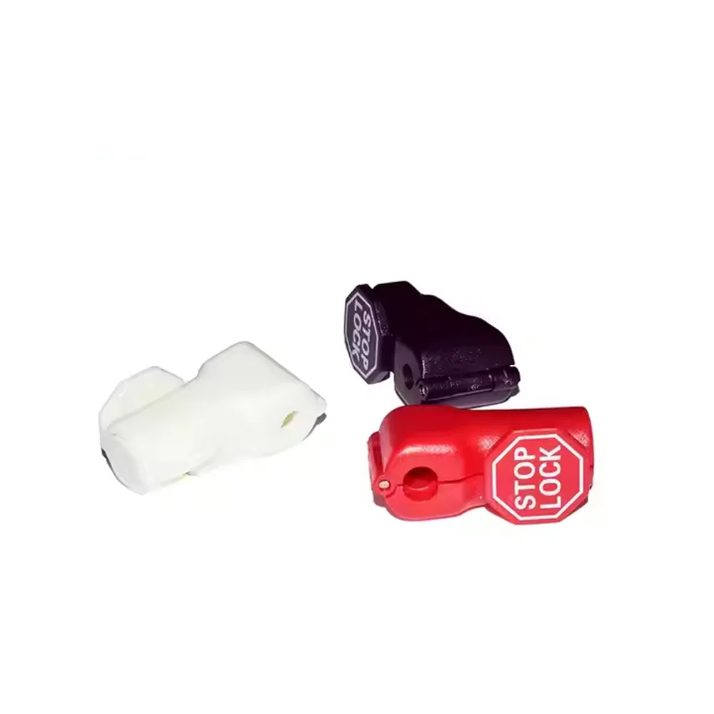 100pcs/Bag White 6mm EAS Anti-Theft Tags - Retail Security Hard Tags with Stop Lock Hook (Bulk Pack)