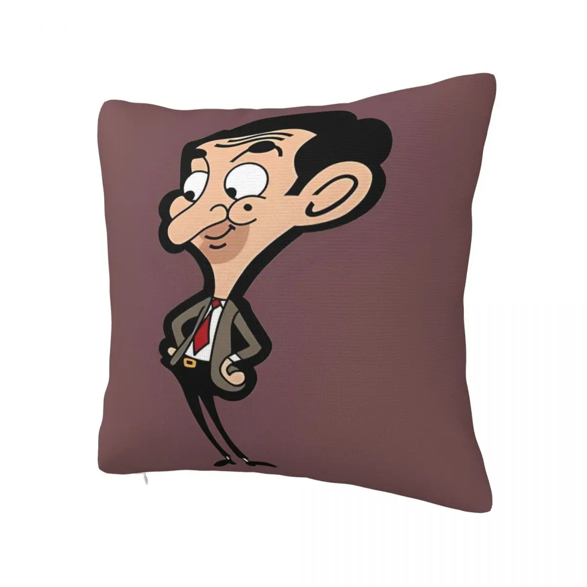 Pillow Case Mr. Bean Cartoon Polyester Pillow Cover Novelty Cushion Cover Graphic Pillowcases For Living Room Chair