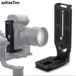 Aluminum L Bracket Vertical Horizontal Handle Camera Quick Release Plate Gimbal Stabilizer Tripod Monopod For Canon Nikon Sony