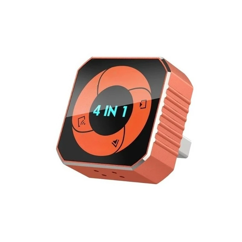 K6 Plus 4-in-1 Wireless CarPlay Adapter Portable Mirror Link Plug and Play Stable Connection USB Dongle