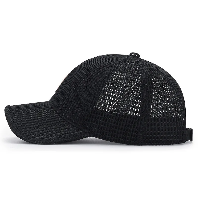 Modische, atmungsaktive Baseballkappe, schnell trocknendes Mesh, Outdoor-Sport, Angeln, Golf, Sonnenhut für Damen und Herren – Detail 2