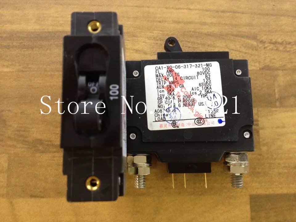 [ZOB] New American Carling Ka Ling CA1-XO-06-317-321-MG circuit breaker 1P 100A 80V equipment  --10PCS/LOT