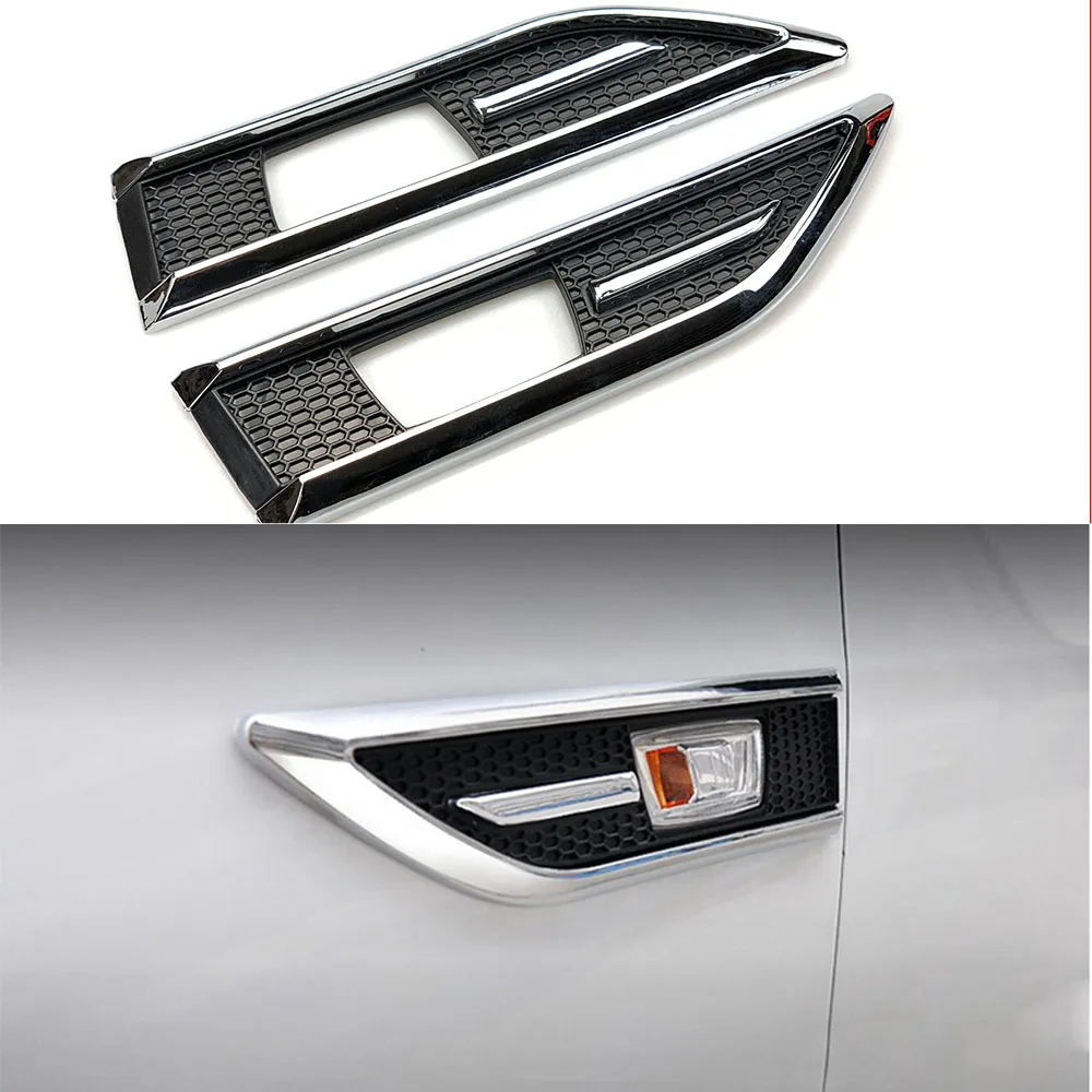 car styling ABS Chrome trim Signal Lamp cover Light Side Emblem decoration trim For Chevrolet Cruze Sedan hatchback