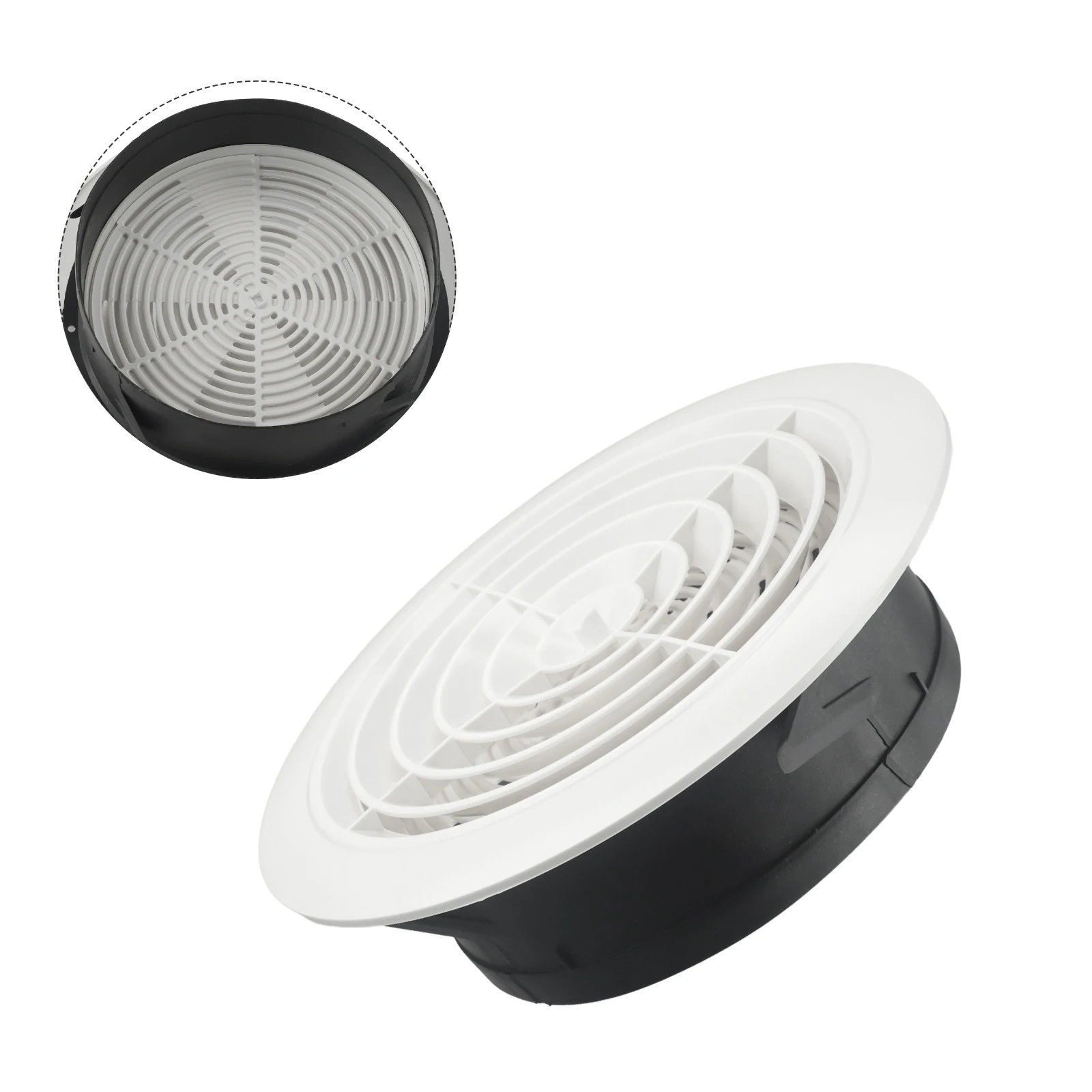75-200mm Adjustable Wall Interior Vent Ventilation Grille Vent Cover ABS Ventilation Exhaust-Outlet Inside The Louver Room