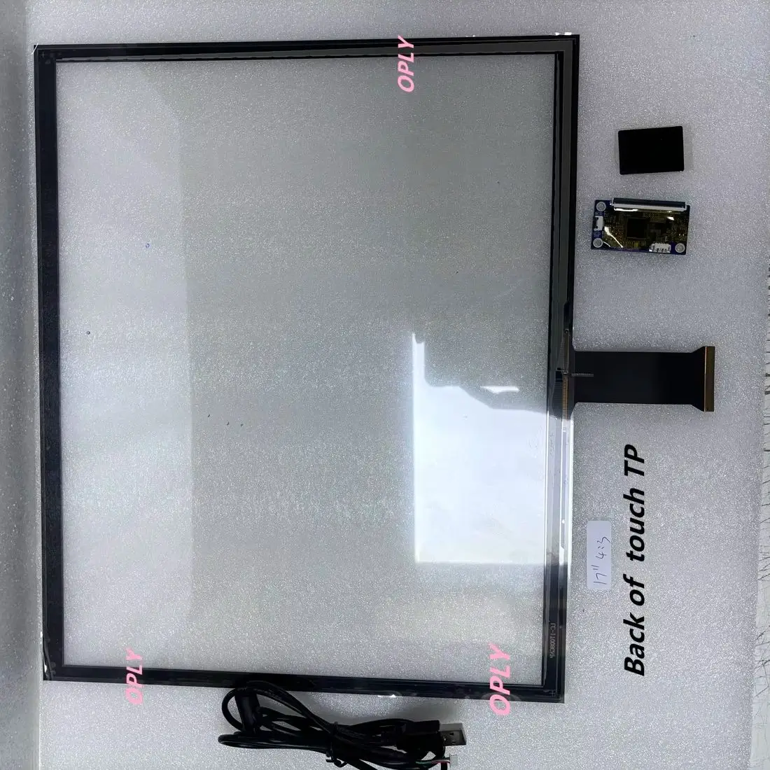 359*297mm Universal Multi-touch Capacitive Digitizer Touch Screen 10 point 17 inch 4:3 Panel Glass 17