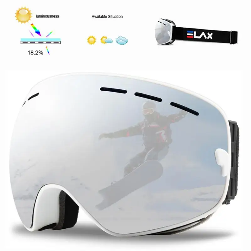 Double Layers Anti-fog Ski Goggles Snowmobile Ski Mask Skiing Glasses Men Women Snow Googles Snowboard Sunglasses