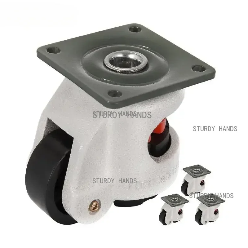4pcs Nylon wheels 360 degree rotating heavy-duty leveling casters suitable for industrial equipment workbenches