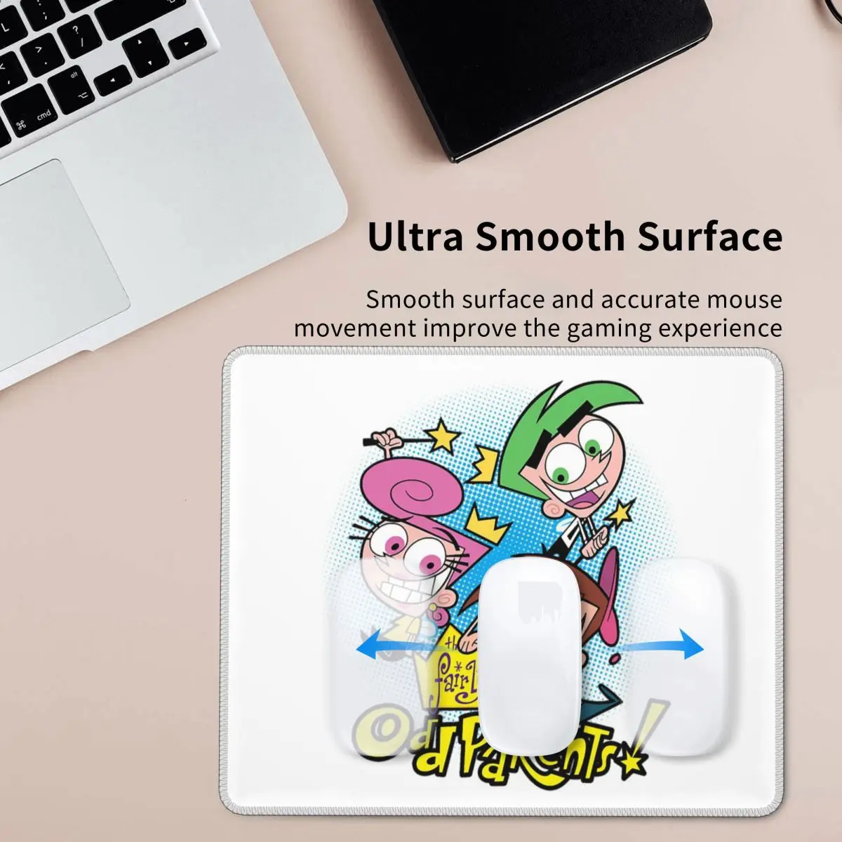 قليلاً من Oddparents Cosmo Mouse Pad لوحة مفاتيح الكمبيوتر ماوس حصيرة الألعاب الكمبيوتر المحمول حصيرة مكتبية ملحقات المكتب مفارش الطاولة