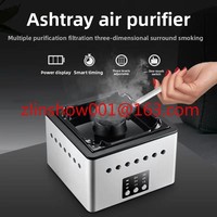 Smart ashtray air purifier negative ion household small smoke and odor removal