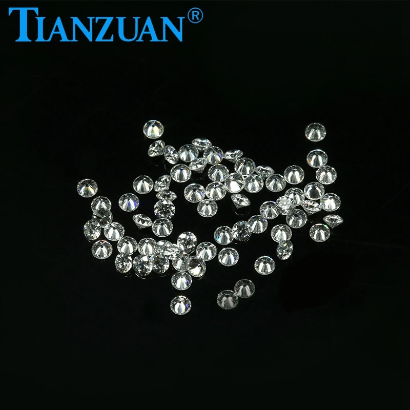 3mm-3.3mm Small Lab Diamond HPHT DF Color Clarity VS1 Round Brilliant Cut Beads For DIY Jewelry Making Loose Gem Stone