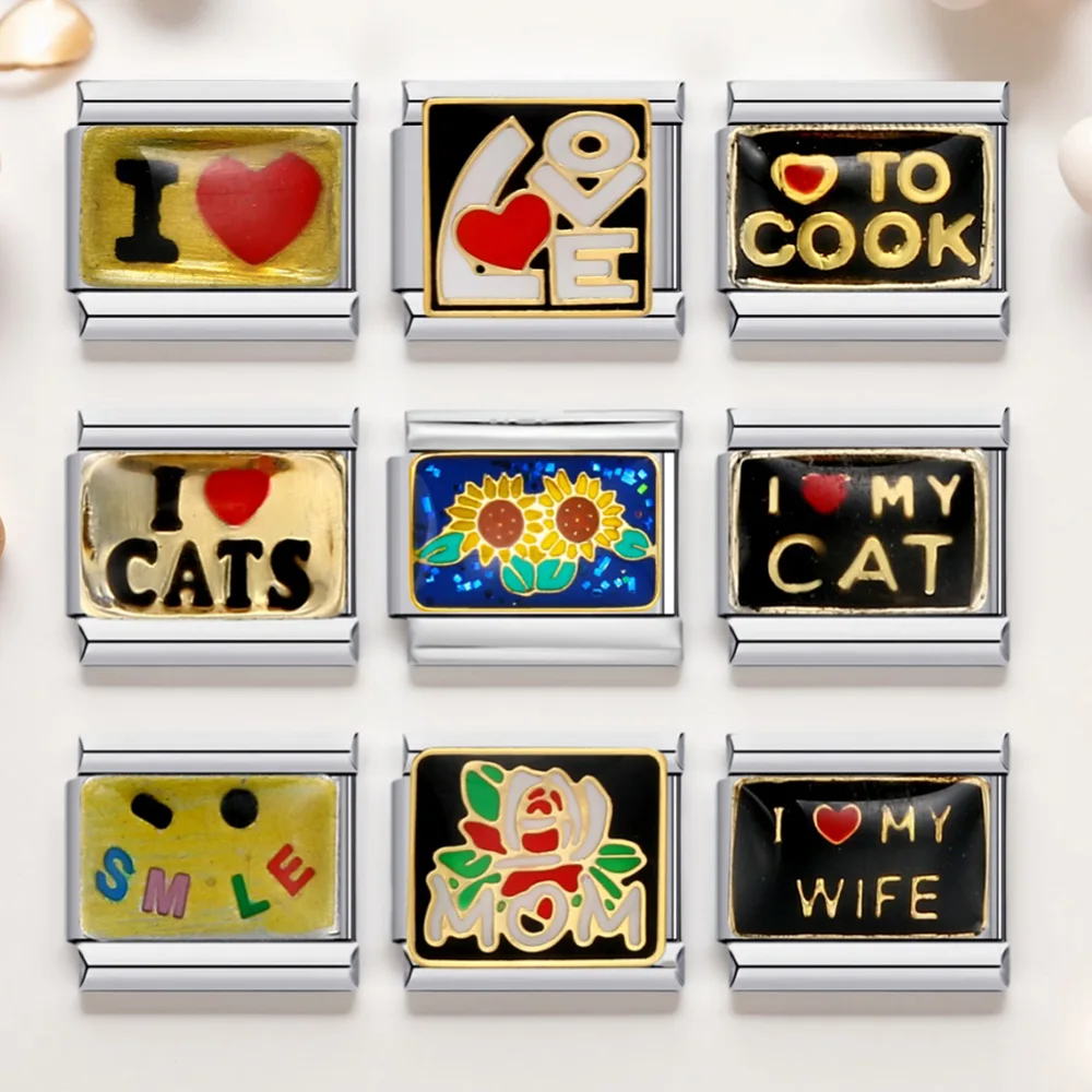 uring-модная-красочная-глазурь-love-words-Радуга-Шарм-итальянские-звенья-подходят-для-браслета-9-мм-ювелирные-изделия-из-нержавеющей-стали-diy-Изготовление-браслетов