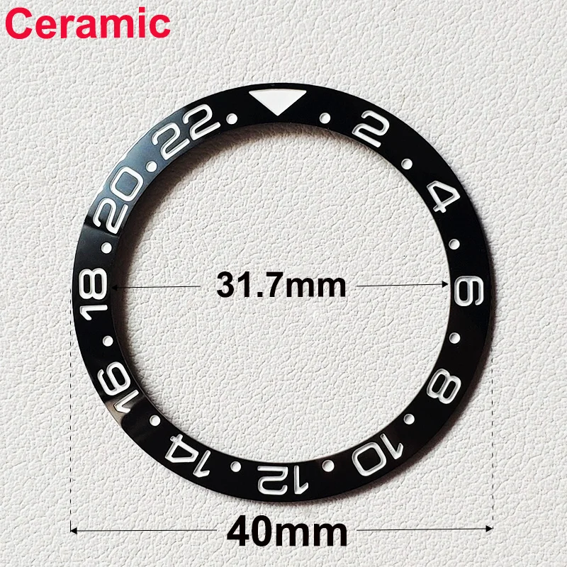 40mm * 31,7mm Keramik-Uhrenlünetteneinlage Passend für 42mm bis 44mm Taucher-GMT-Yacht-Sea-Dweller-Uhrengehäuse Uhrenring-Zubehör – Detail 20