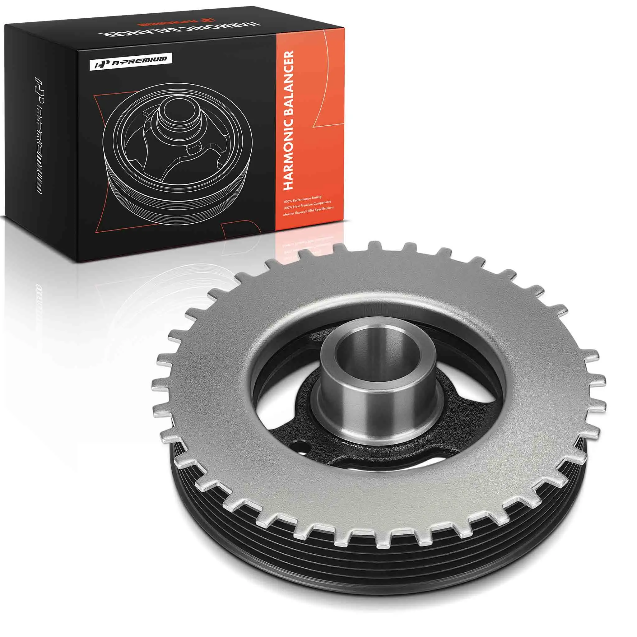 A-Premium Engine Harmonic Balancer for Ford Escape 2005-2008 Focus 2003-2011 Ranger 2001-2011 Mazda Tribute 2005 2006 B2300