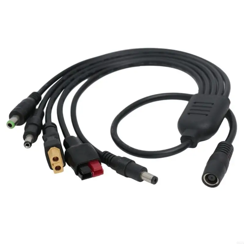 

Solar Charging Cable DC7909 Female to XT60+DC5521+DC5525+DC6530+30A Adapter Cable for Various Electronic Devices