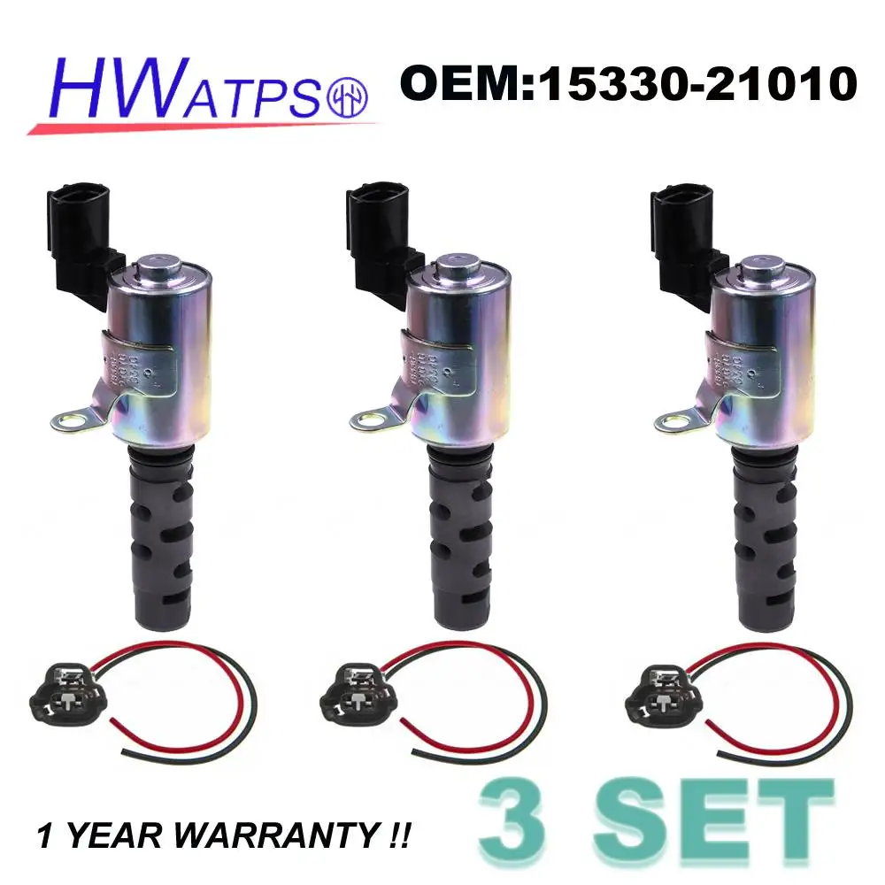 3 Pcs/Set Variable Timing Solenoid VVT Valve For Toyota Sienta Soluna Succeed Vitz Vios Belta Scion xB xA 15330-21010 1533021020