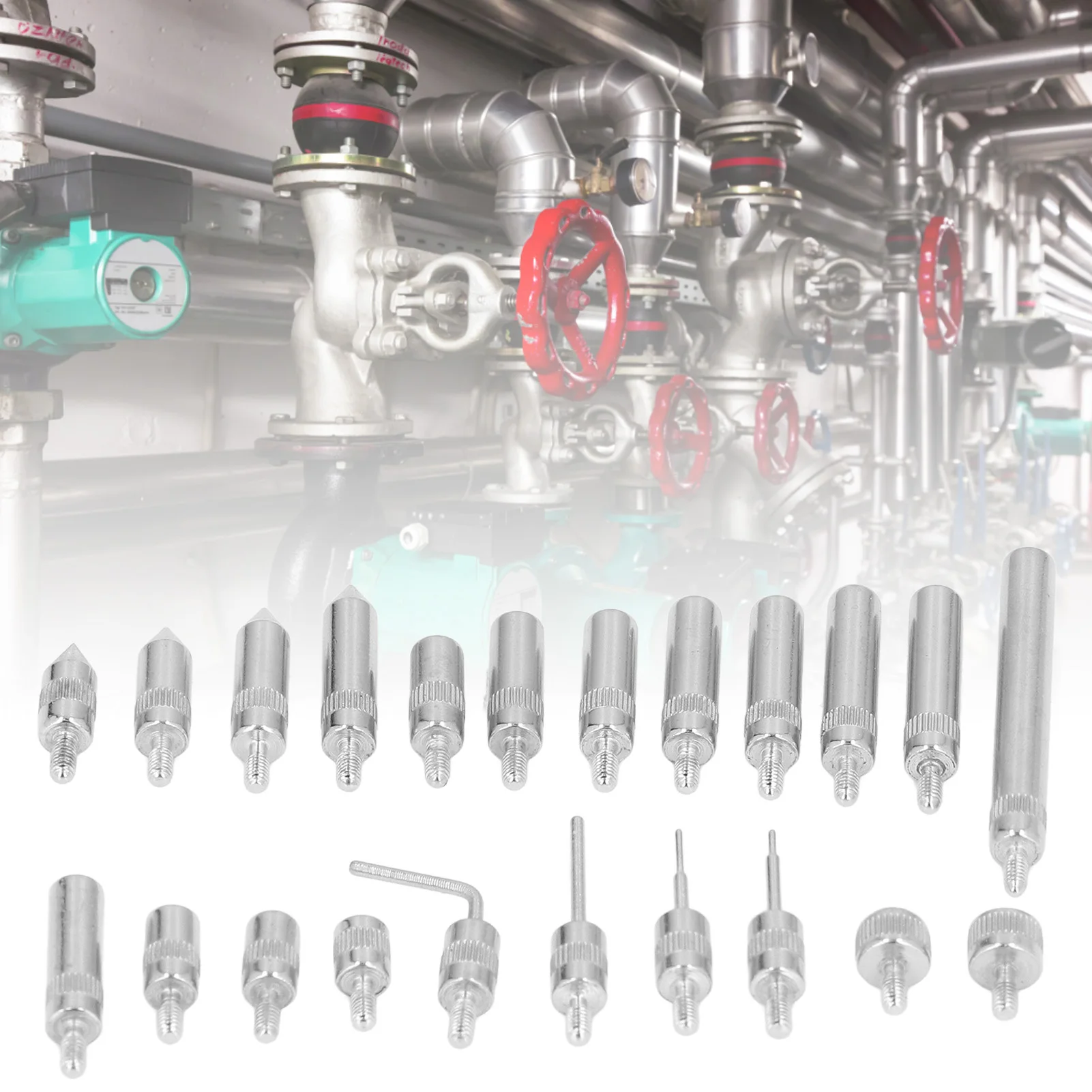 Indicator Points Carbide Probe Test End Tips with Storage Box UNF 4‑48 Thread Indicator End Tip Point Set