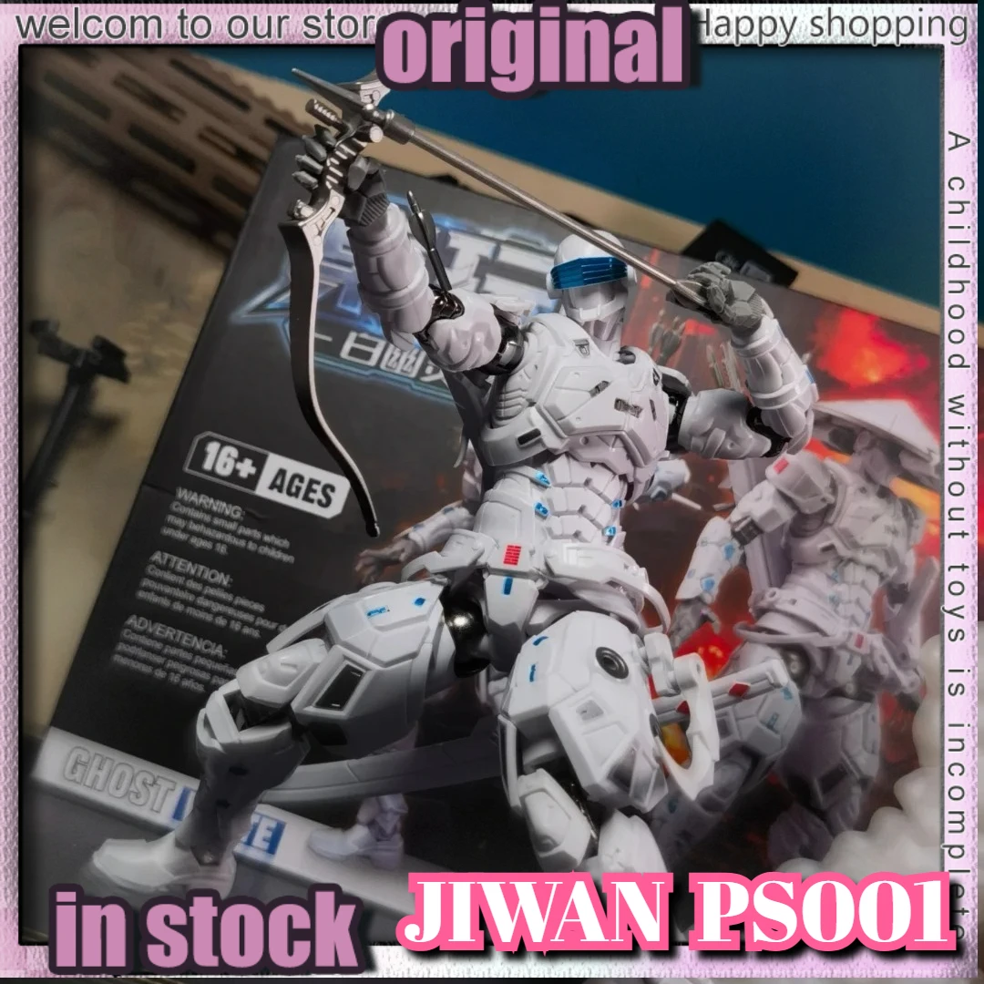 

IN STOCK Jiwan PS001 SC001 Snake Eyes Action Figures Ghost White&Black Warrior Super Samurai Moveable Figure Model Toys Gifts
