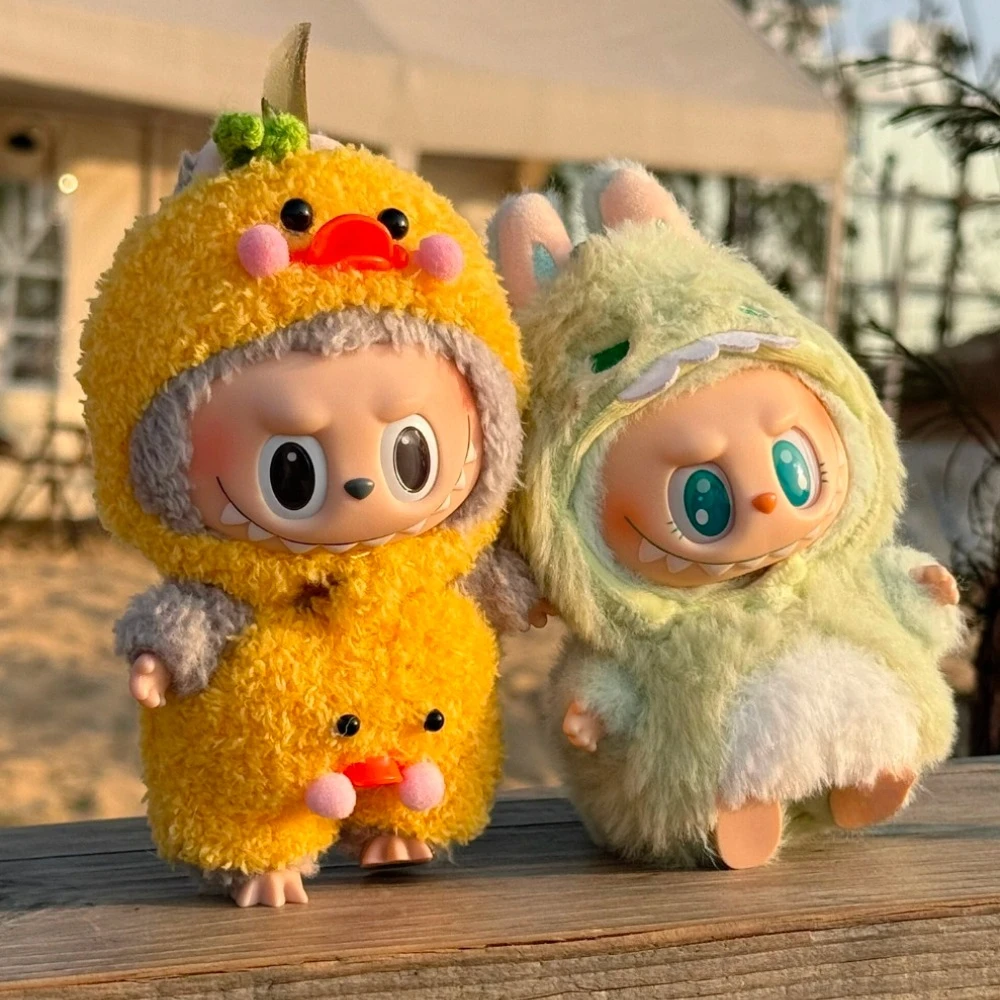 3.0 ラブブー服クリスマスプレイセットかわいい動物ぬいぐるみ衣装アンテナベビー用 15-17 センチメートル人形アクセサリーホリデーギフト