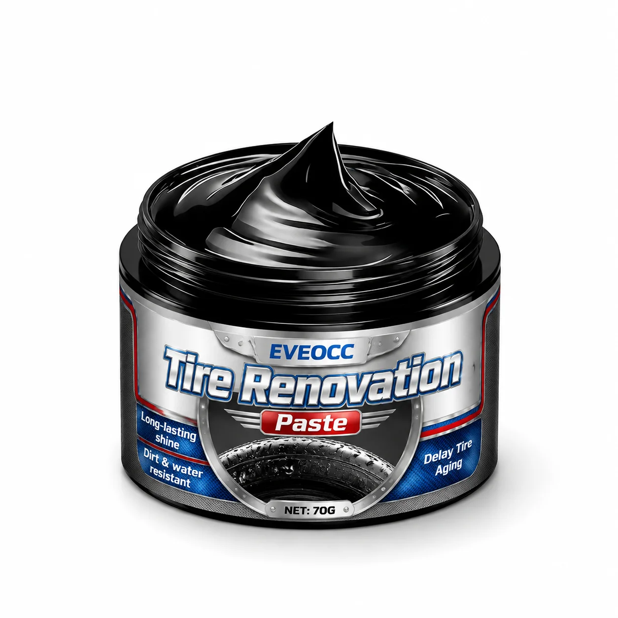 Car Tire Renovation Paste Long Lasting Shine Tire Dressing Anti Aging Water Dirt Resistant Tire Maintenance Cream