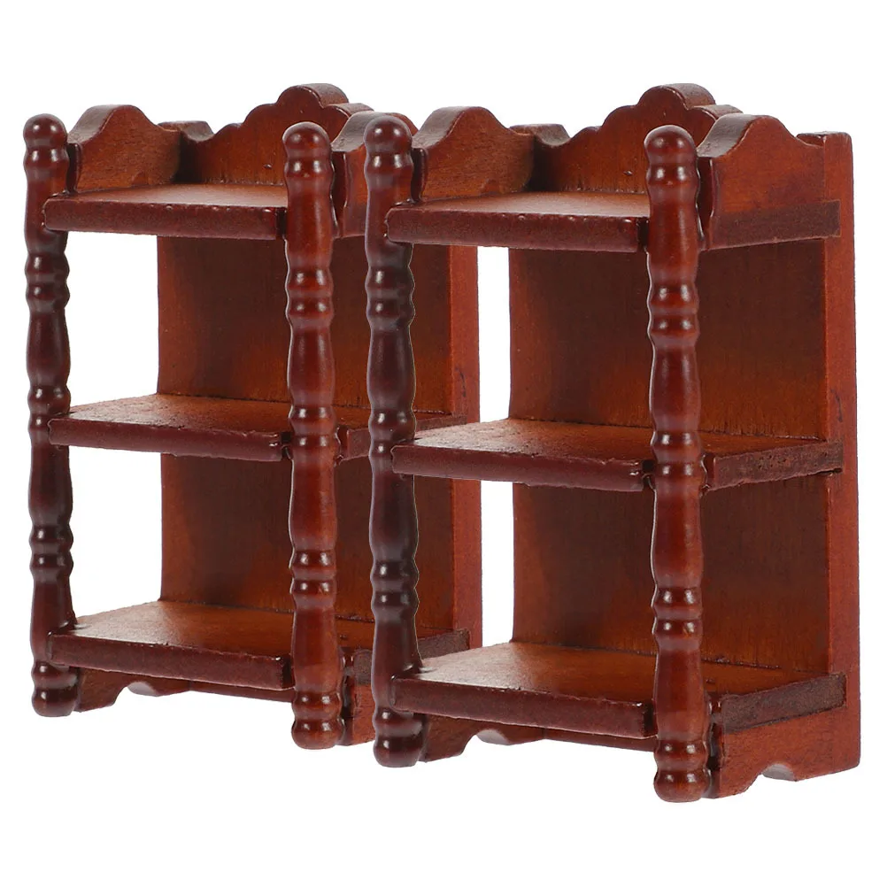 2 قطعة منضدة مصغرة للمنزل أثاث منزلي صغير 1/12 مقياس غرفة نوم غرفة المعيشة المشهد ملحق محاكاة الأثاث #4