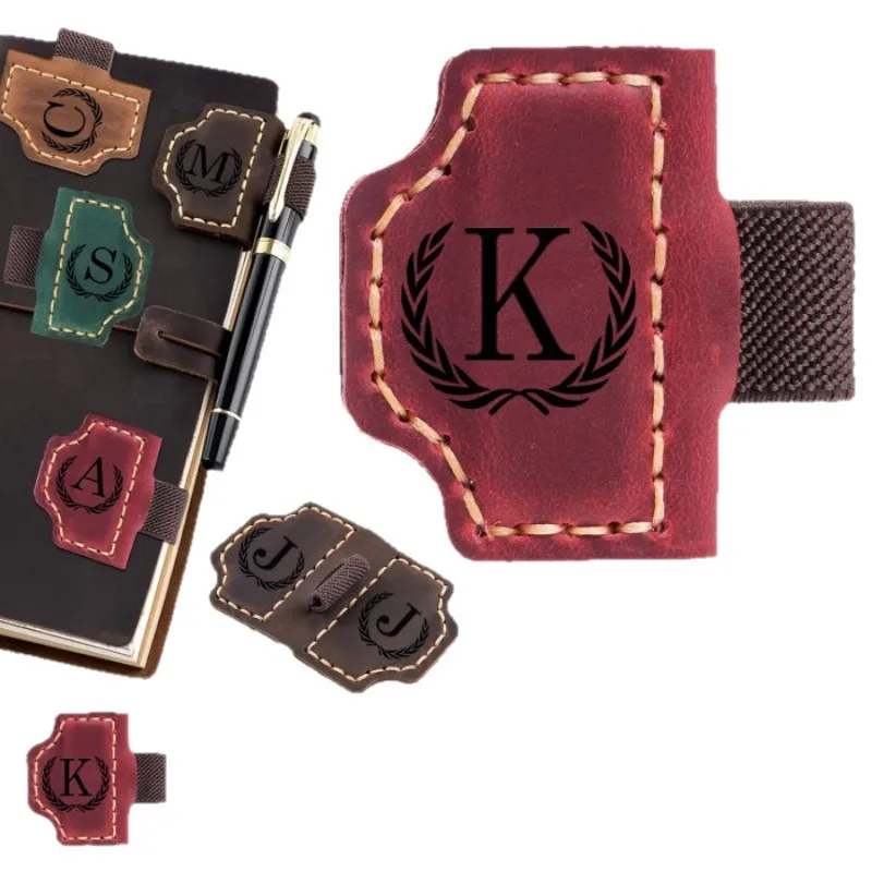 

Персонализированные магнитные закладки, кожаные магнитные закладки с держателем для ручки, подарки для любителей книг и читателей