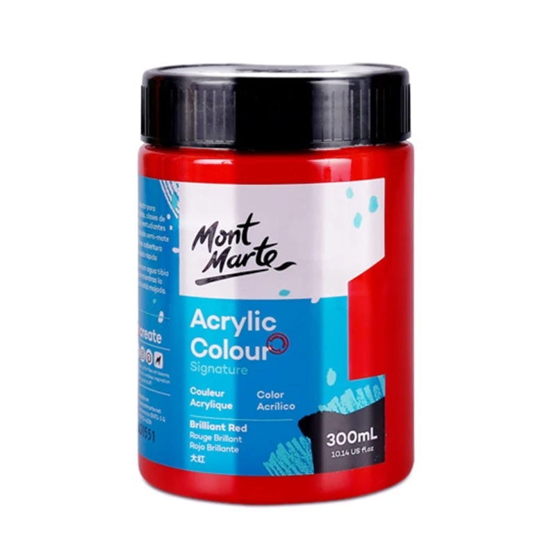 Metallic Acrylic Paint 300ml 500ml Waterproof Acrylic Colors for Painting on Wall/Wood/Fabric/Stone & Art Crafts