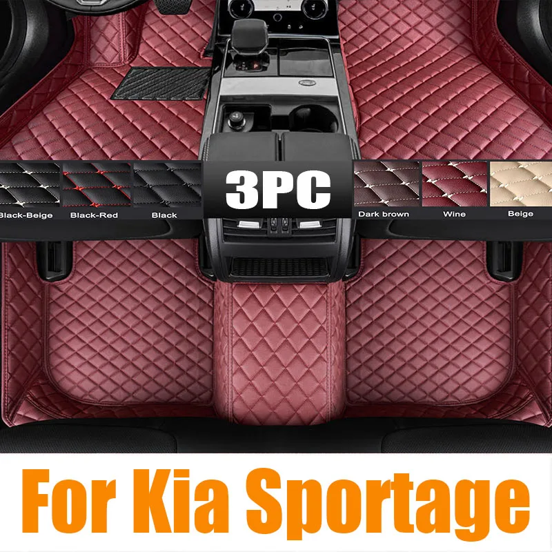 

TPE Car Floor Mats For Kia Sportage QL Accessories 2017~2022 2021 2020 Waterproof Universal Leather Foot Pad LHD Carpet Cushion