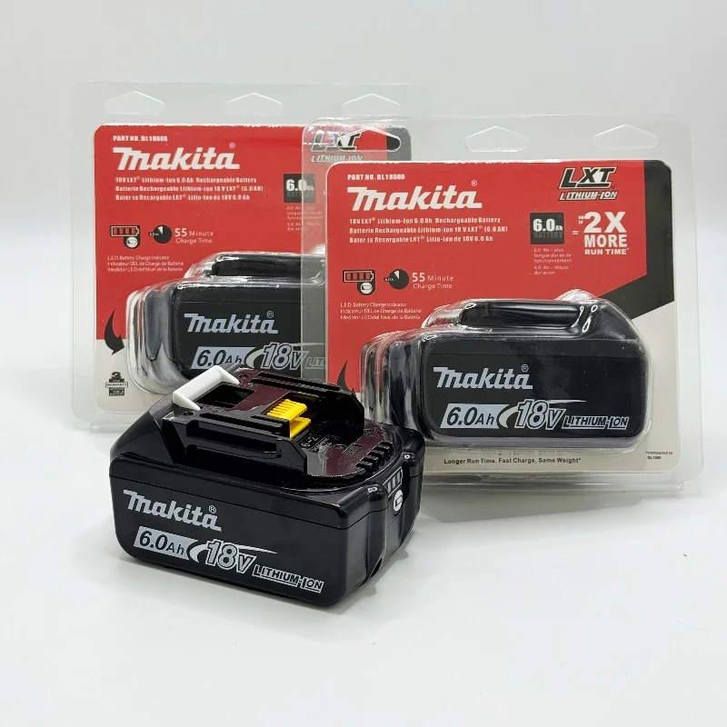 

100%Original Makita 18V 6AH lithium battery available BL1830b BL1840b BL1850b BL1860bl1815 large capacity and long battery life.