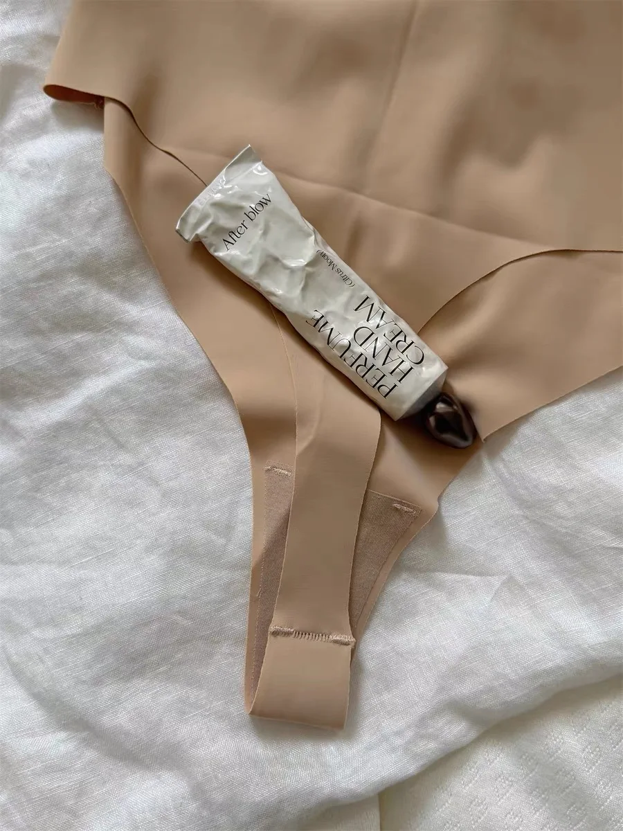 Nahtloser Shapewear-Bodysuit für Damen, Einfarbiger Ultra-Dünner U-Back Bodysuit, Hochelastisches Schlankmachendes Unterhemd, Einteilige Unterwäsche, Neu – Detail 7