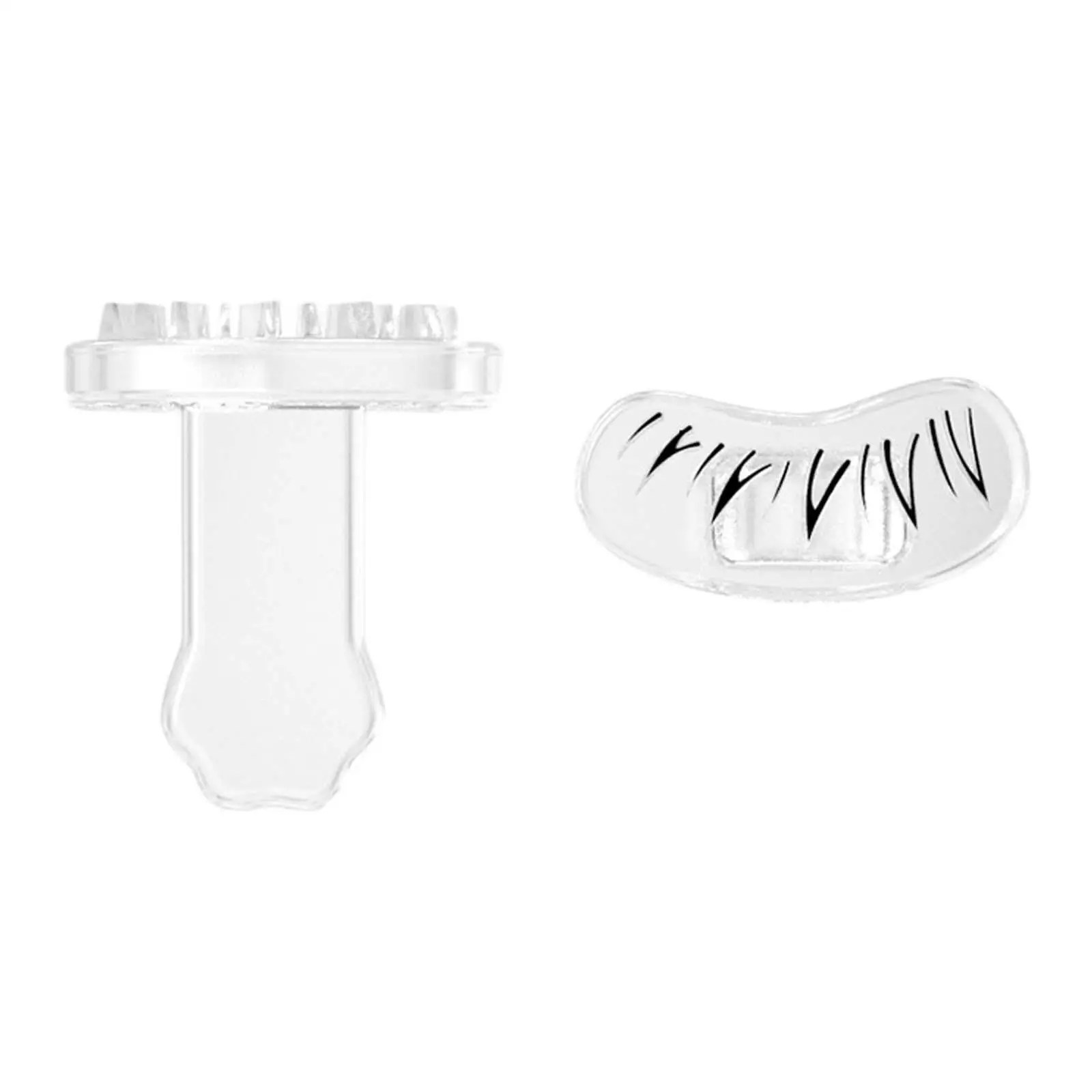 2Pcs Eyelash Stamps Stencil Eyelashes Prints for Indoor Exercise Travel