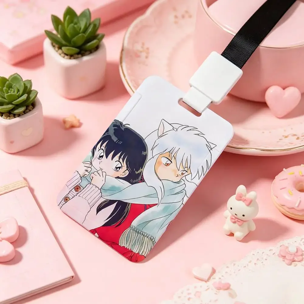 Anime I-Inuyasha-S Employee ID Badge With Name Tag, Lanyard, High-end Work Badge, Card Holder, Student ID Badge