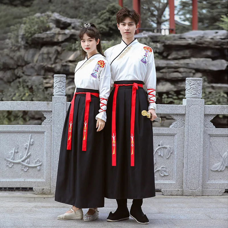 Newly Improved Ancient Costume Hanfu Male Female Immortal Martial Arts Suit Cosplay Costume Chinese Style Traditional Clothing view 2