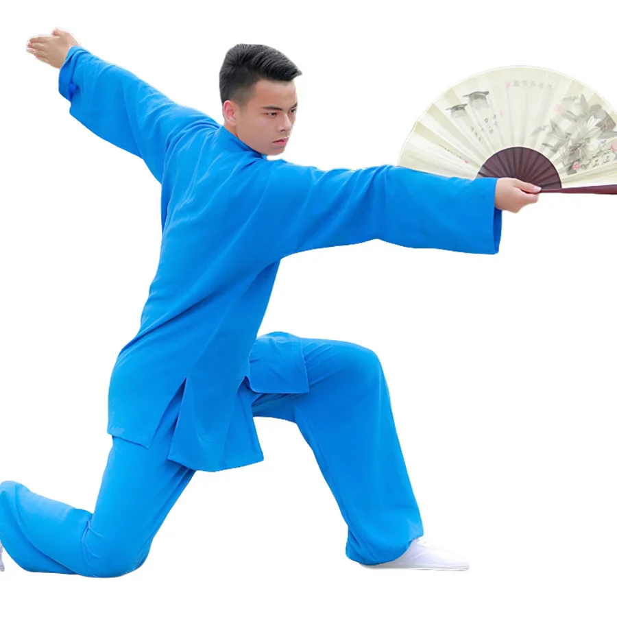 Hoge Kwaliteit Katoen Linnen Kleding Sets Mannen Vrouwen Tai Chi Pak Praktijk Kleding Martial Art Uniform Taoïstische Kung Fu Top + broek