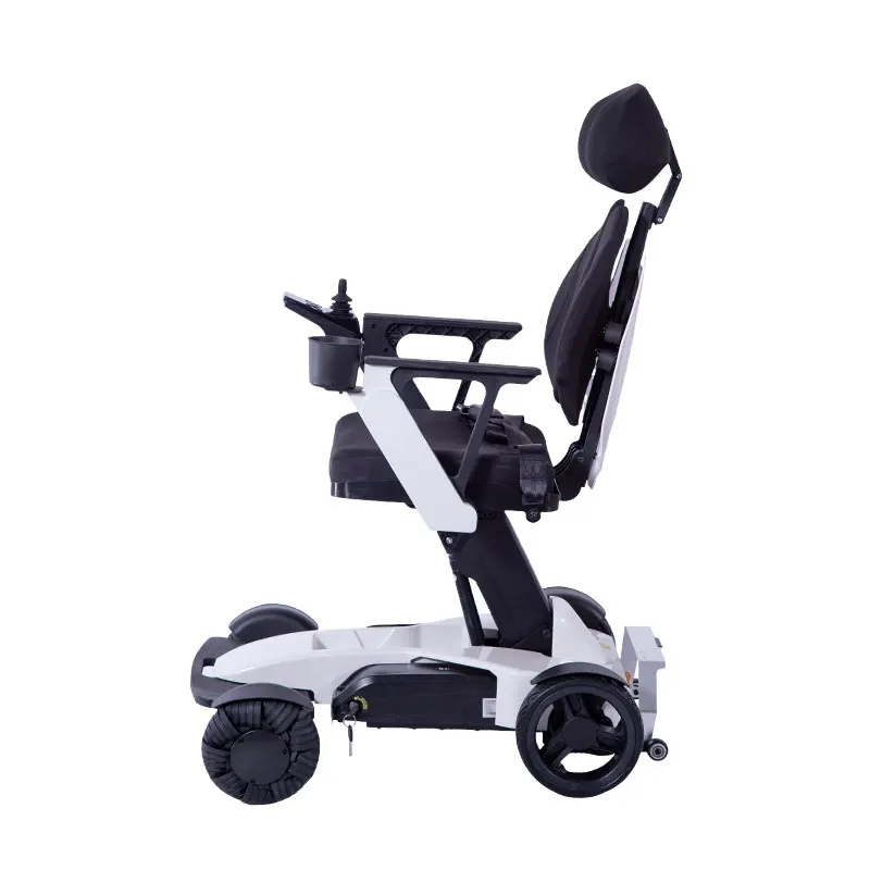 2025 New Design 300W Factory Direct Brushless Motor Electric Folding Wheelchair Mecanum Omni-direction Wheel 30km Direct Offer