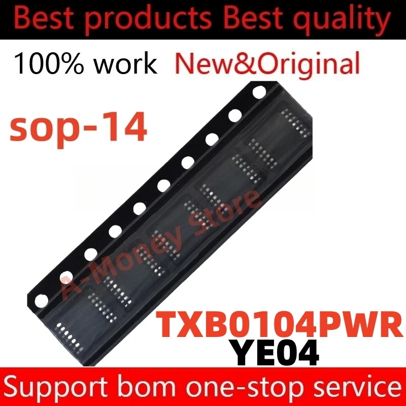 (10pcs)YE04 TXB0104 TXB0104PW TXB0104PWR sop-14