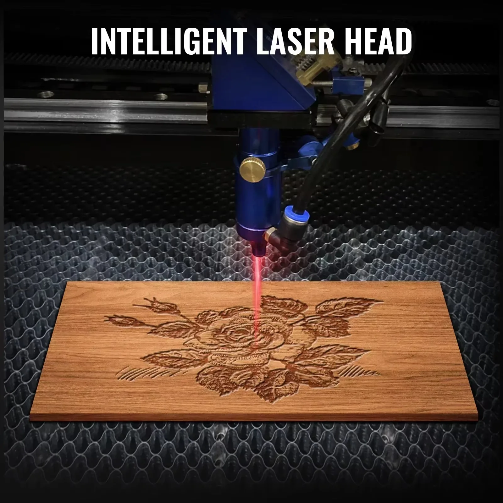 VEVOR 50/60W Macchina per incisione laser CO2 Incisore laser 40*60cm RUIDA/M2 per macchine utensili per raffreddamento ad acqua acrilico in pelle di legno