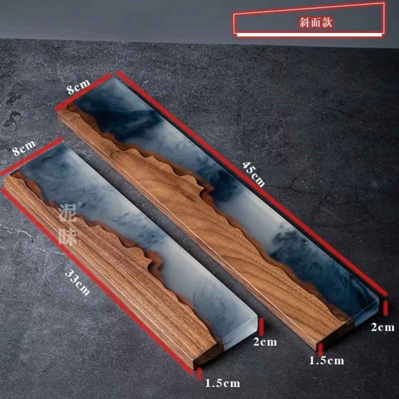 Wooden Palm Rest Resin Walnut Wrist Rest New Artistic Sense Mechanical Keyboard Hand Rest Custom Palmstress for Gamer Gift