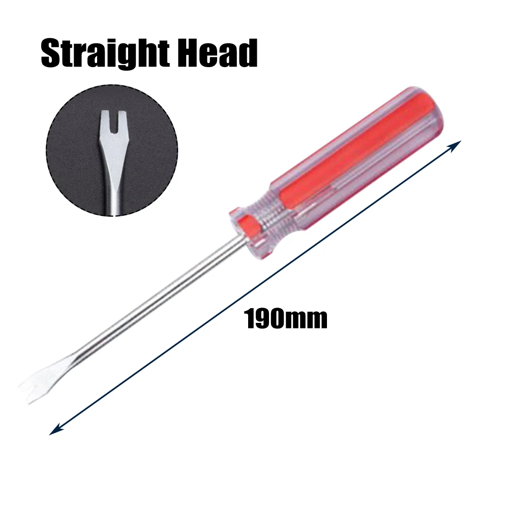 V-Type Screwdriver Puller Remover Nail Puller Pry Tool Steel Screwdriver Repair Hand Tool Straight Elbow Head For Pull Nails